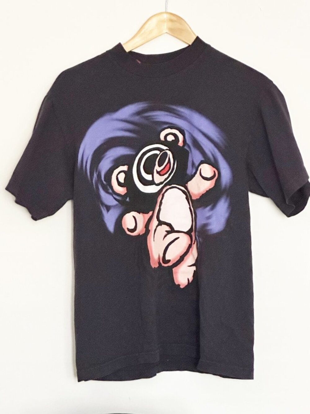 Insomniac Mens Shirt Large Shuffling Bear Short Sleeve Graphic Tee T-Shirt Rave